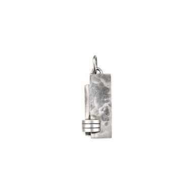 View full screen - View 1 of Lot 191. PENDENTIF ARGENT, JEAN DESPRÉS, VERS 1940 | SILVER PENDANT, JEAN DESPRÉS, 1940S.