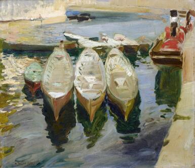 View full screen - View 1 of Lot 15. JOAQUÍN SOROLLA | Puerto de Guetaria, País Vasco (The Basque Port of Guetaria).