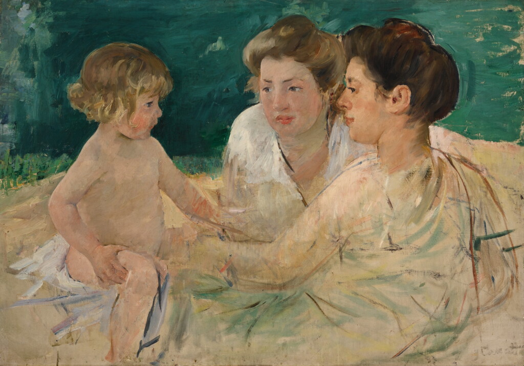 全萤幕检视 - 查看123MARY CASSATT | THE SUN BATH, WITH THREE FIGURES的1