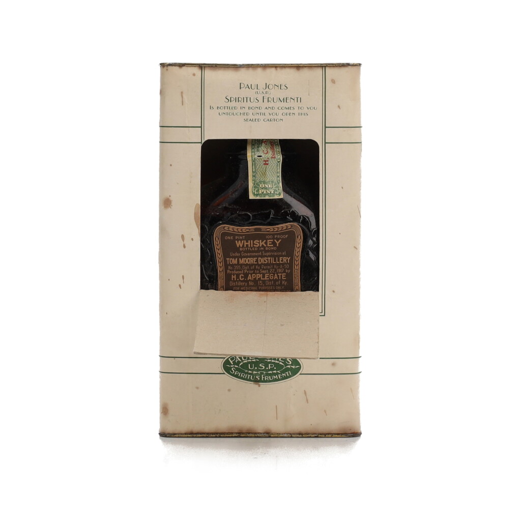 View full screen - View 1 of Lot 290. Paul Jones Spiritus Frumenti 100 Proof NV (1 Pint).
