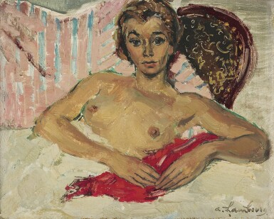 View full screen - View 1 of Lot 46. ANDRÉ HAMBOURG | FEMME ÉTENDUE.