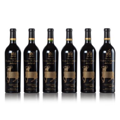 View full screen - View 1 of Lot 182. Château Mouton Rothschild 2000 (12 BT).