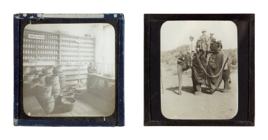 View full screen - View 1 of Lot 99. India | Seventy-four glass magic lantern slides of northern India and Pakistan, in two boxes, c. 1900.