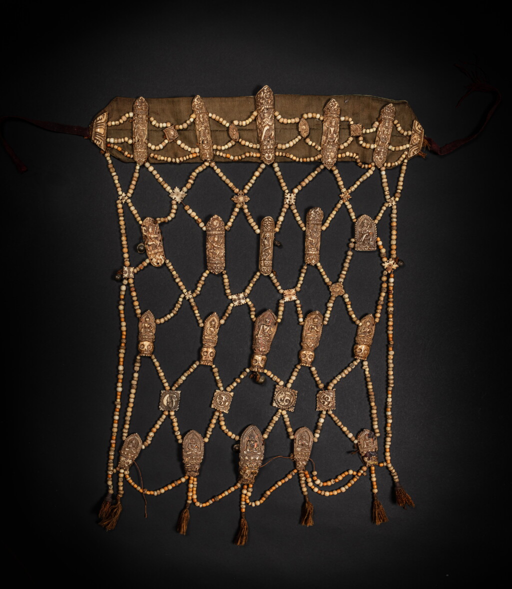 View full screen - View 1 of Lot 35. A bone ritual apron, Tibet, 19th century .