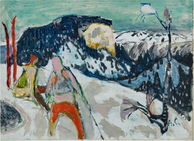 View full screen - View 1 of Lot 53. Winter landscape.