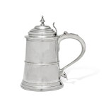 American Silver Tankard, Samuel Burt, Boston, Circa 1750