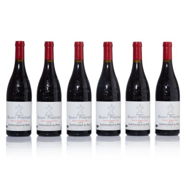 View full screen - View 1 of Lot 309. Châteauneuf du Pape, Réserve Auguste Favier 2016 Saint Préfert (6 BT).