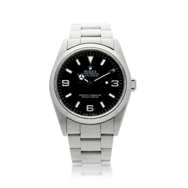 View full screen - View 1 of Lot 556. ROLEX | REFERENCE 14270 EXPLORER A STAINLESS STEEL AUTOMATIC WRISTWATCH WITH BRACELET, CIRCA 1998.