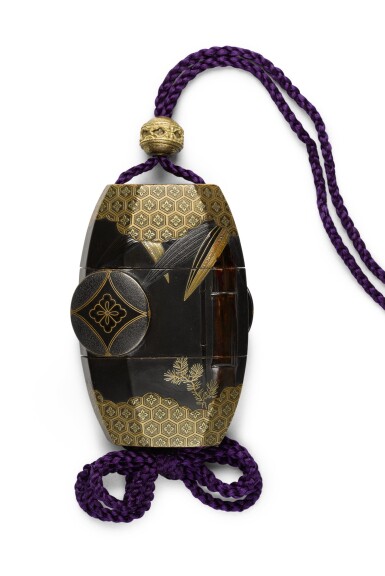 View full screen - View 1 of Lot 87. A TWO-CASE INRO, SIGNED ZESHIN | EDO PERIOD, 19TH CENTURY .