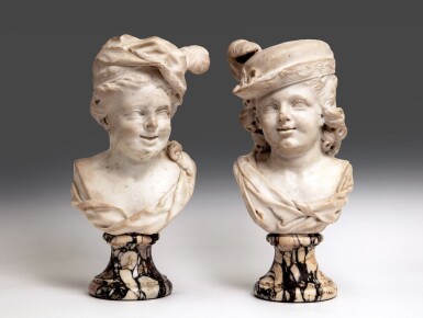 View full screen - View 1 of Lot 136. Busts of children.