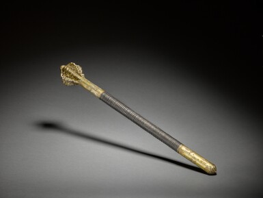 View full screen - View 1 of Lot 243. An Ottoman gilt flanged mace, Turkey, third quarter 17th century.
