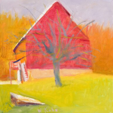 View full screen - View 1 of Lot 136. Soclair Barn with Wintry Tree.