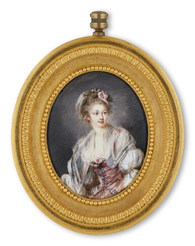 View full screen - View 1 of Lot 523. Portrait of a lady, circa 1785.