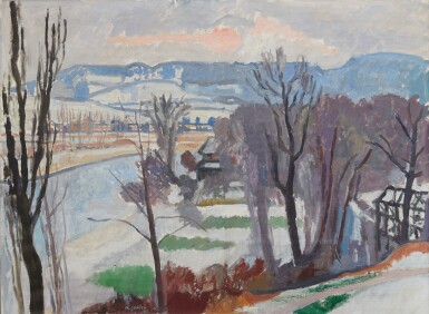 View full screen - View 1 of Lot 149. MAX GUBLER | WINTERLANDSCHAFT, 1941.
