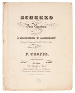F. Chopin. Collection of first and early editions of the piano works, late 1830s to 1850s