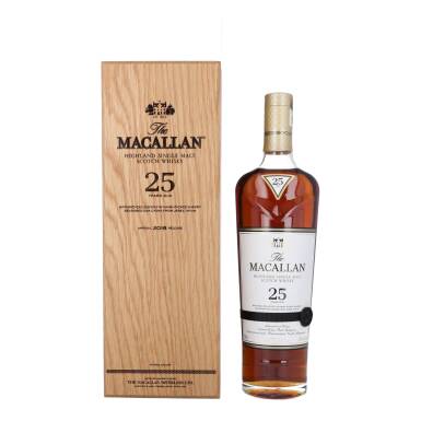 View full screen - View 1 of Lot 5027. The Macallan 25 Year Old Sherry Oak 2018 Release 43.0 abv NV (3 BT75).
