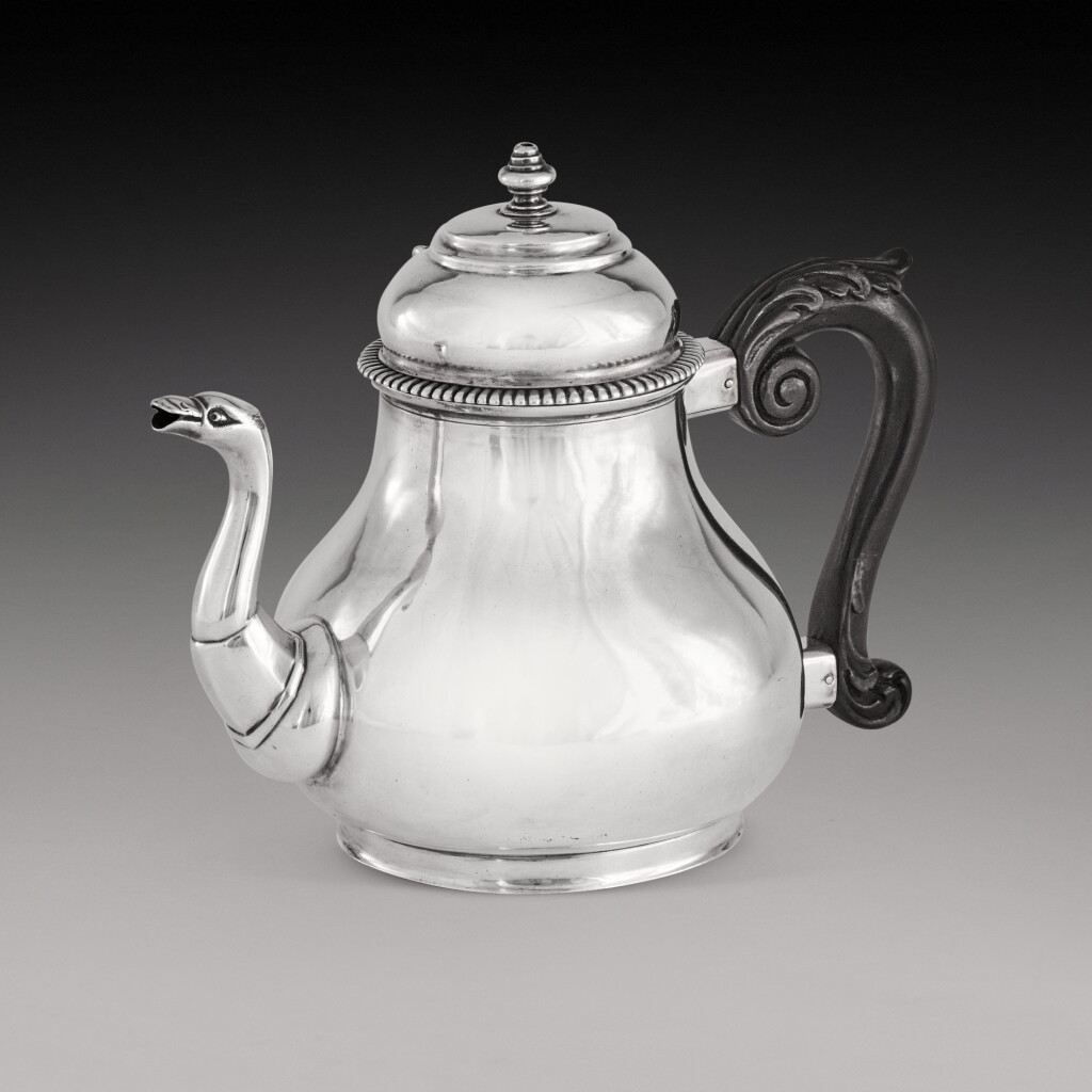 View full screen - View 1 of Lot 433. A Swiss silver teapot, Peter Falkeisen, Basel, circa 1730.