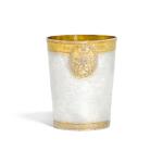 A German parcel-gilt silver beaker, unmarked, circa 1629