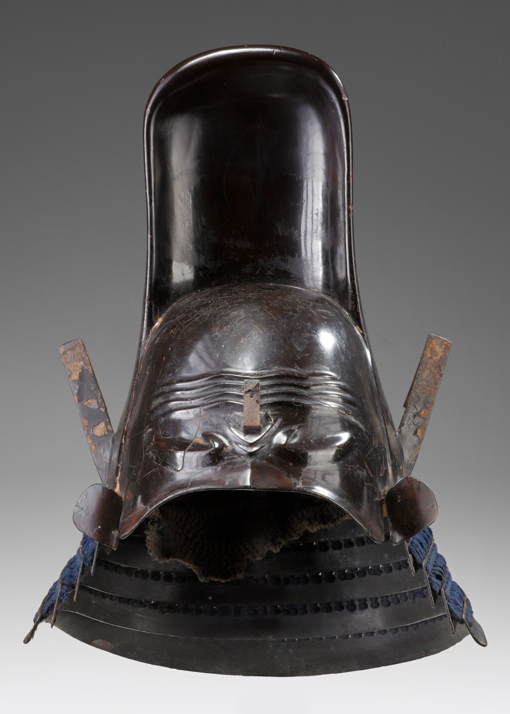 View full screen - View 1 of Lot 235. A Chinese court cap shaped helmet (tokan-nari kabuto), Japan, Edo period, 17th century.