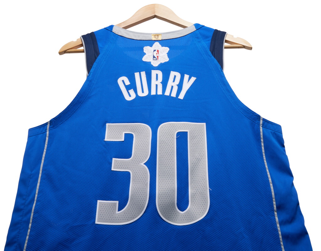 View full screen - View 1 of Lot 107. Seth Curry 'Christmas Day' Dallas Mavericks 2023-2024 Game Worn Icon Edition Jersey.