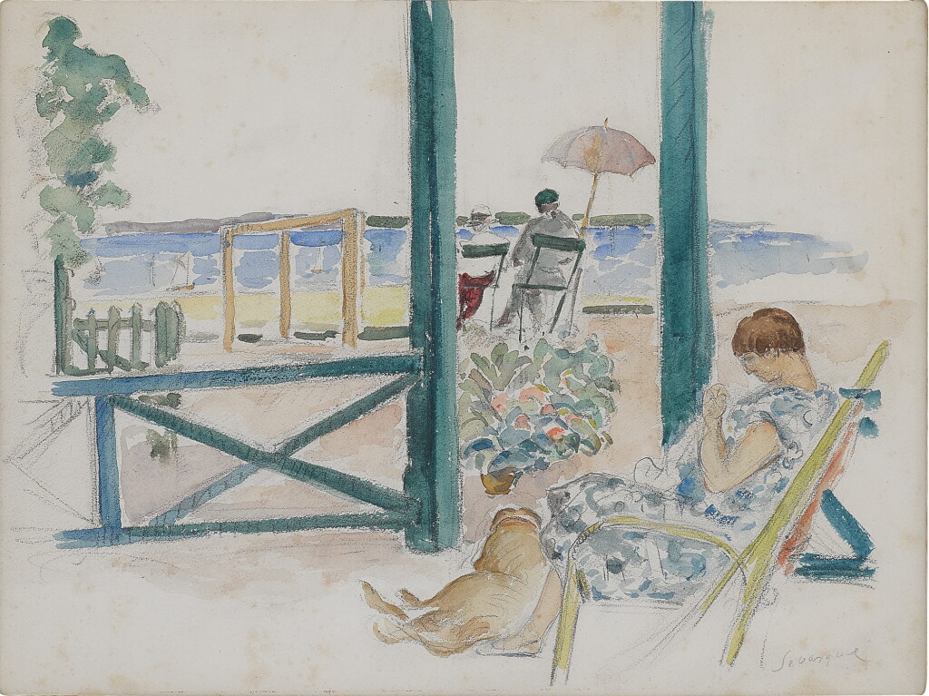 View full screen - View 1 of Lot 187. Untitled (Femme sur la plage).