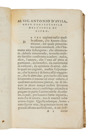 Manuzio, Lettere volgari di M. Paolo Manutio, Venice, [Paolo Manuzio ...