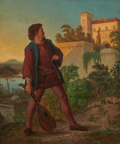 View full screen - View 1 of Lot 87. MORITZ VON SCHWIND | DER EIFERSÜCHTIGE, 1856.
