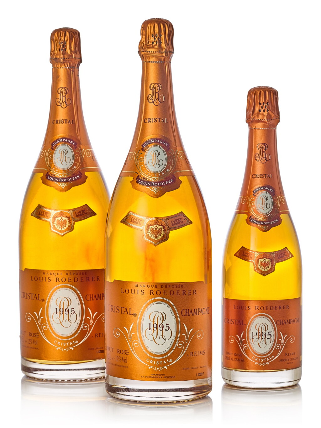View full screen - View 1 of Lot 8195. Louis Roederer, Cristal Brut Rosé 1995 (10 BT) .