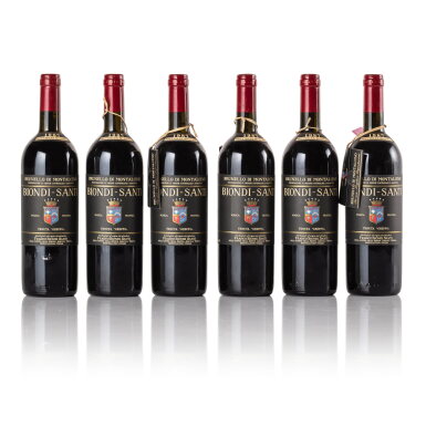 View full screen - View 1 of Lot 654. Brunello di Montalcino 1987 Biondi-Santi (6 BT).