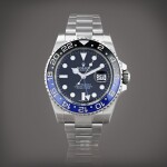 GMT-Master II 'Batman', reference 116710BLNR Montre bracelet à double fuseau horaire en acier avec date | Stainless steel dual time zone wristwatch with date and bracelet Vers 2015 | Circa 2015