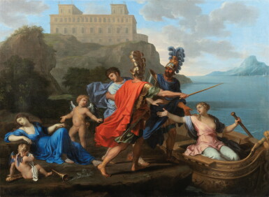 View full screen - View 1 of Lot 528. Armida abandoned by Rinaldo | Renaud abandonnant Armide.