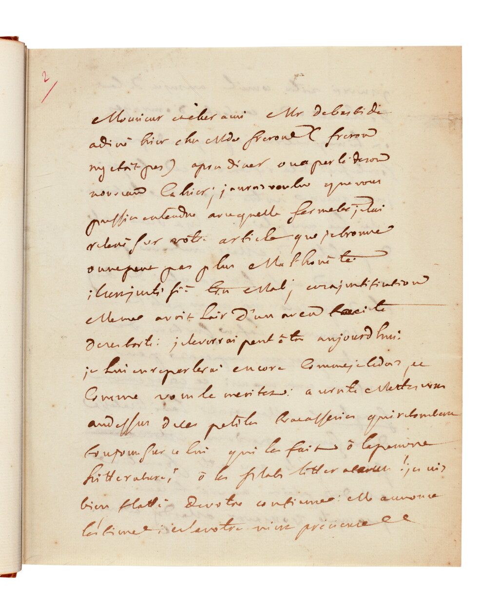 View full screen - View 1 of Lot 109. Dorat, Fables nouvelles, The Hague, 1773, later tan morocco gilt, with a letter by Dorat.