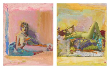 View full screen - View 1 of Lot 16. Selected Images (2 Painted Photographs).