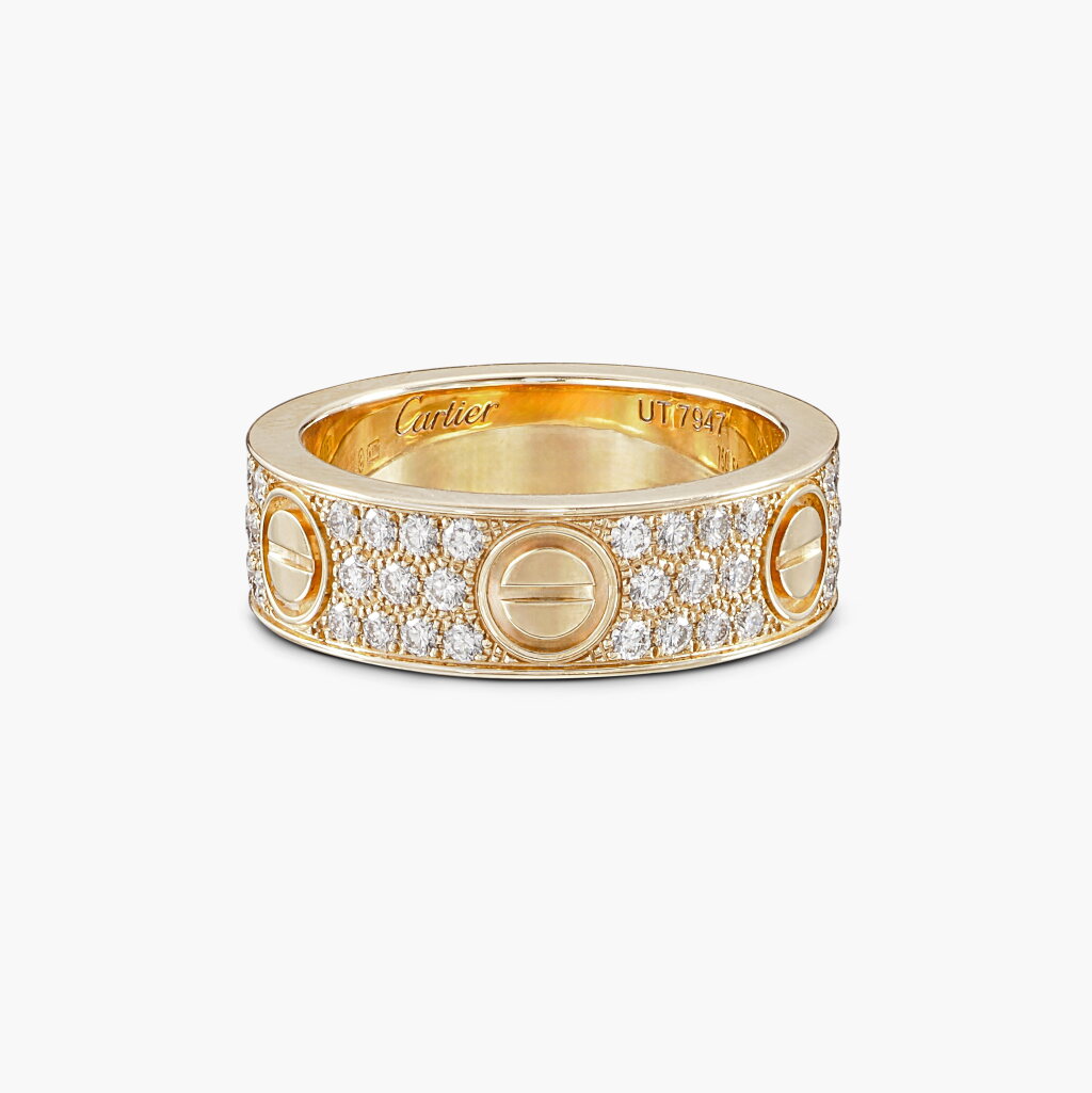 View full screen - View 1 of Lot 1407. Diamond 'Love' Ring | 卡地亞 | 鑽石 ‘Love’ 戒指.