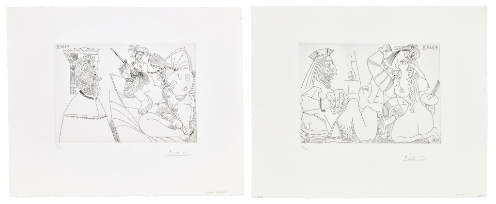 View full screen - View 1 of Lot 430. The 347 Series: Two Prints (Bloch 1792-1793; Baer 1809-1810).