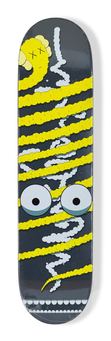 View full screen - View 1 of Lot 1116. KAWS X KROOKED (MARK GONZALES) KAWS X KROOKED (馬克·干沙爾斯) | KROOKED SKATEBOARD DECK KROOKED 滑板.