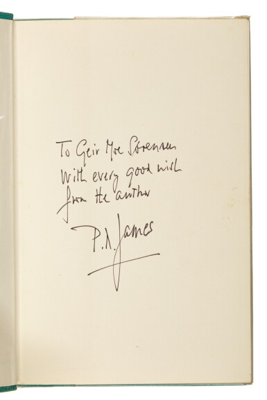 View full screen - View 1 of Lot 150. James, Cover Her Face, 1962, inscribed.