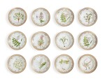 TWELVE ROYAL COPENHAGEN 'FLORA DANICA' SOUP PLATES, MODERN