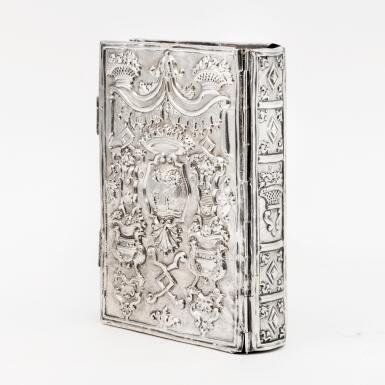 View full screen - View 1 of Lot 6. An Italian Silver Book Binding, Gaspare Vanneschi, Rome, Circa 1760-70.