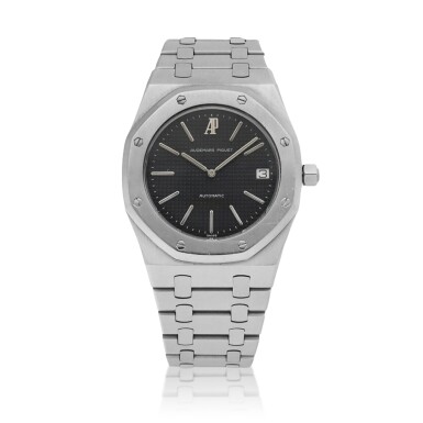 View full screen - View 1 of Lot 90. 'D-Series Jumbo' Royal Oak, ref. 5402ST Stainless steel wristwatch with date and bracelet Circa 1979 | 愛彼 | 5402ST型號「'D-Series Jumbo' Royal Oak」精鋼鍊帶腕錶備日期顯示,年份約1979.