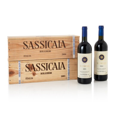 View full screen - View 1 of Lot 584. Sassicaia 2004 (2 BT).