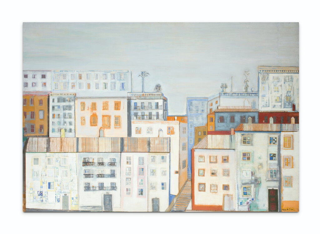 View full screen - View 1 of Lot 26. MARIA HELENA VIEIRA DA SILVA | DECORATION, PANORAMA DE LISBONNE.