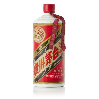 View full screen - View 1 of Lot 5080. "飛天牌"貴州茅台酒 (大飛天) Kweichow Flying Fairy Moutai 1980's NV (1 BT54).