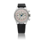 HEUER | REF 2406 RARE WATERPROOF STAINLESS STEEL CHRONOGRAPH WRISTWATCH CIRCA 1942