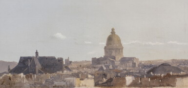 View full screen - View 1 of Lot 7. Vue du Panthéon et des toits de Paris (View of the Pantheon and the rooftops of Paris).