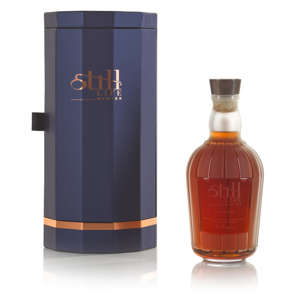 View full screen - View 1 of Lot 193. The Glenturret Still Life Winter by Lalique 42.5 abv NV (1 BT 70cl).