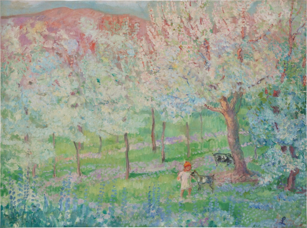 View full screen - View 1 of Lot 2101. Paysage au printemps.