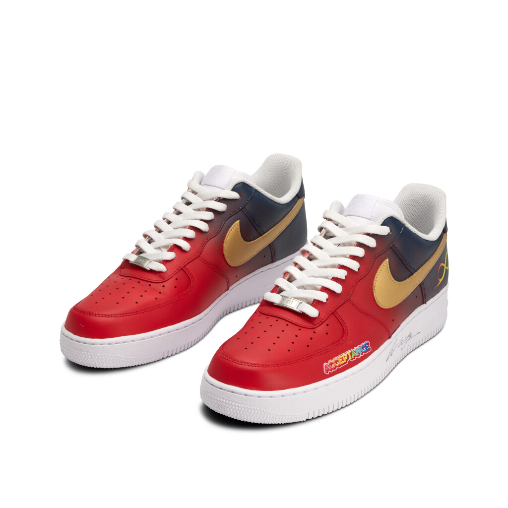 View full screen - View 1 of Lot 243. Willie Green New Orleans Pelicans 2024-2025 Game Worn and Signed Custom Air Force 1s | To The Max Foundation.