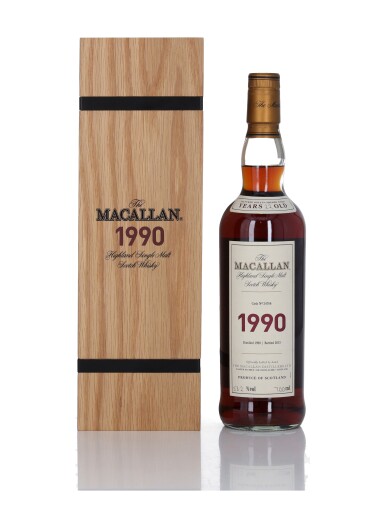 View full screen - View 1 of Lot 3. The Macallan Fine & Rare 22 Year Old 58.2 abv 1990 (1 Bottle 70cl).