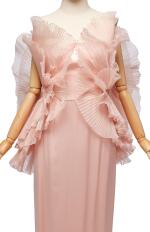 Pink Silk Evening Gown, 1980s